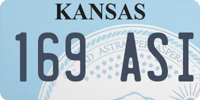 KS license plate 169ASI
