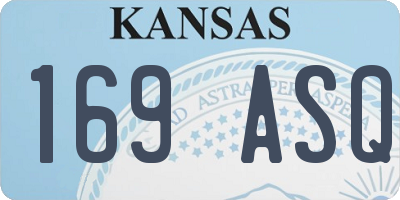 KS license plate 169ASQ