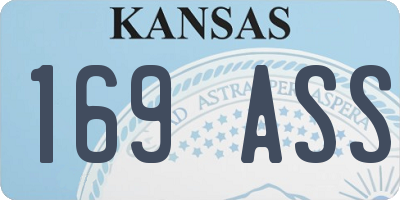 KS license plate 169ASS