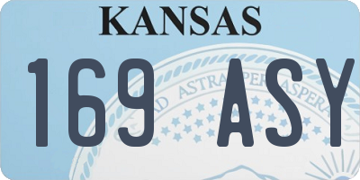 KS license plate 169ASY