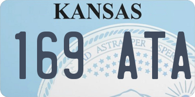 KS license plate 169ATA