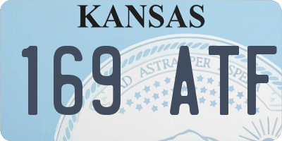 KS license plate 169ATF