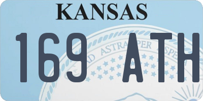 KS license plate 169ATH