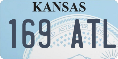 KS license plate 169ATL