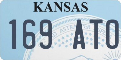 KS license plate 169ATO