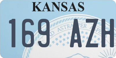 KS license plate 169AZH