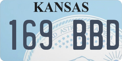KS license plate 169BBD