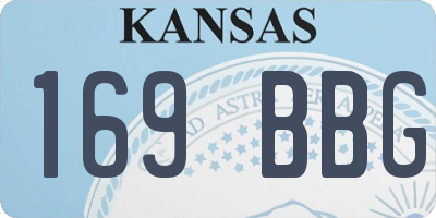 KS license plate 169BBG