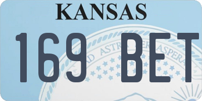 KS license plate 169BET