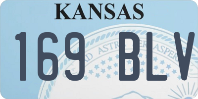 KS license plate 169BLV