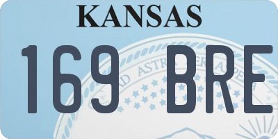 KS license plate 169BRE