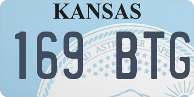 KS license plate 169BTG