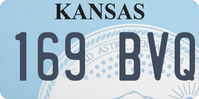 KS license plate 169BVQ