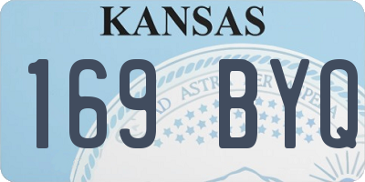 KS license plate 169BYQ