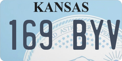 KS license plate 169BYV