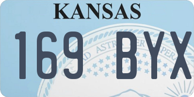 KS license plate 169BYX