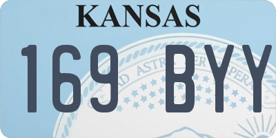 KS license plate 169BYY