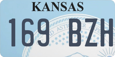 KS license plate 169BZH