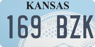 KS license plate 169BZK