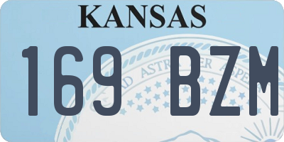 KS license plate 169BZM