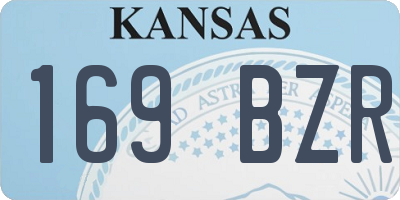 KS license plate 169BZR