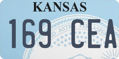 KS license plate 169CEA