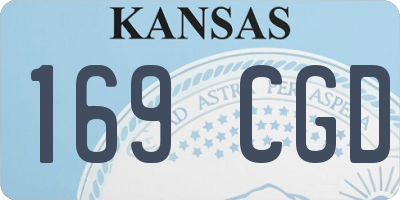 KS license plate 169CGD