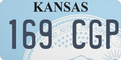 KS license plate 169CGP