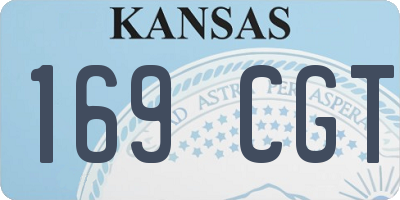KS license plate 169CGT