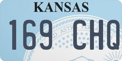 KS license plate 169CHQ