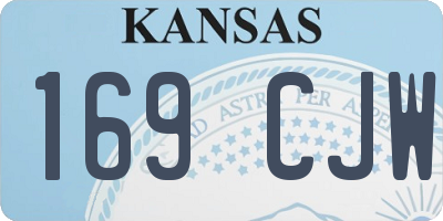 KS license plate 169CJW