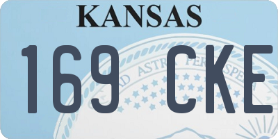 KS license plate 169CKE