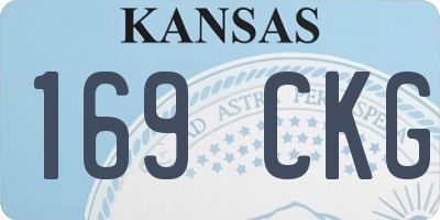 KS license plate 169CKG