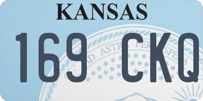 KS license plate 169CKQ
