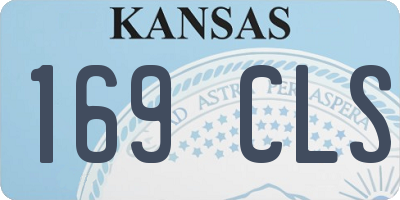 KS license plate 169CLS