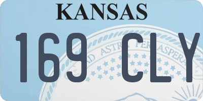 KS license plate 169CLY