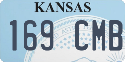 KS license plate 169CMB