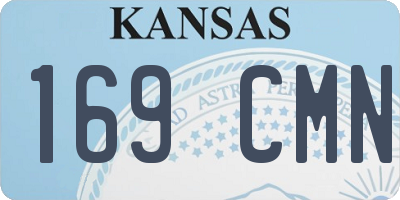 KS license plate 169CMN