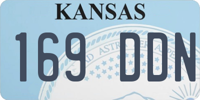KS license plate 169DDN