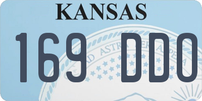 KS license plate 169DDO
