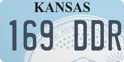 KS license plate 169DDR