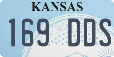 KS license plate 169DDS