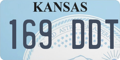 KS license plate 169DDT