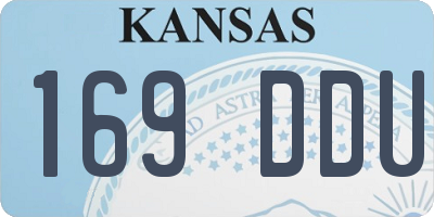 KS license plate 169DDU