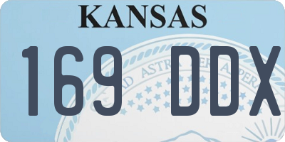 KS license plate 169DDX