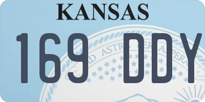 KS license plate 169DDY
