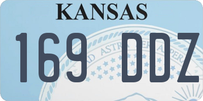 KS license plate 169DDZ