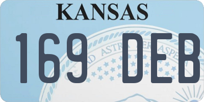 KS license plate 169DEB