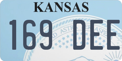 KS license plate 169DEE