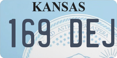 KS license plate 169DEJ